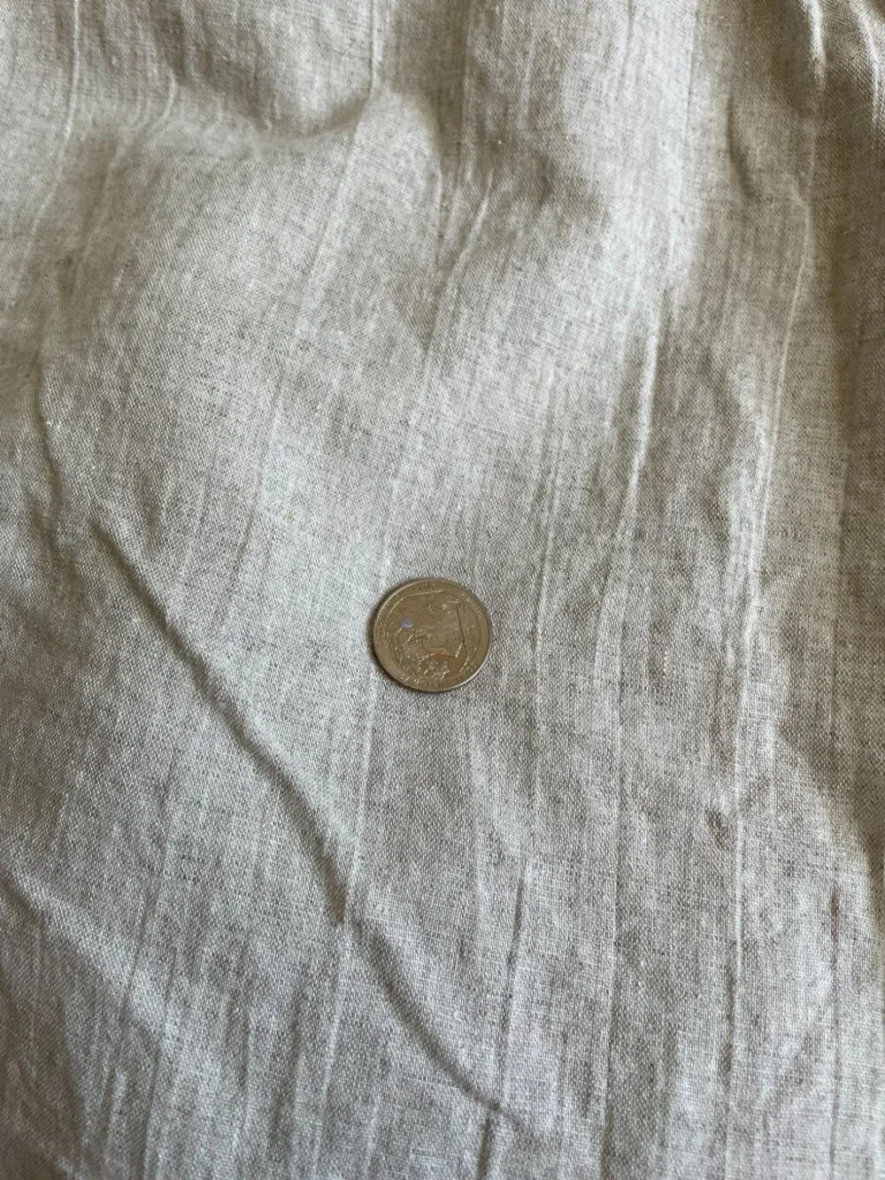 3y x 56”Linen Natural Undyed Tan Prewashed Fabric
